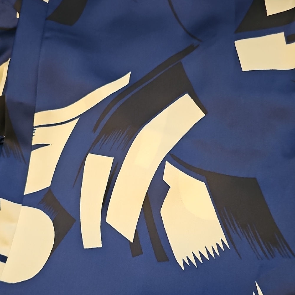 Ralph Lauren Blue Abstract Patterned Pants - Picture 3 of 7